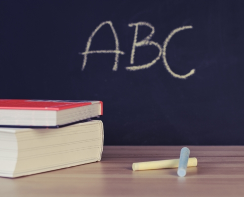 Books in classroom