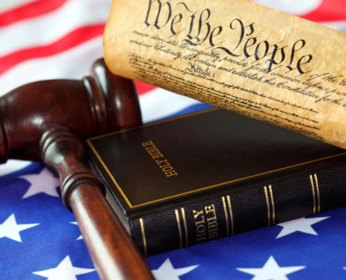 flag and Bible